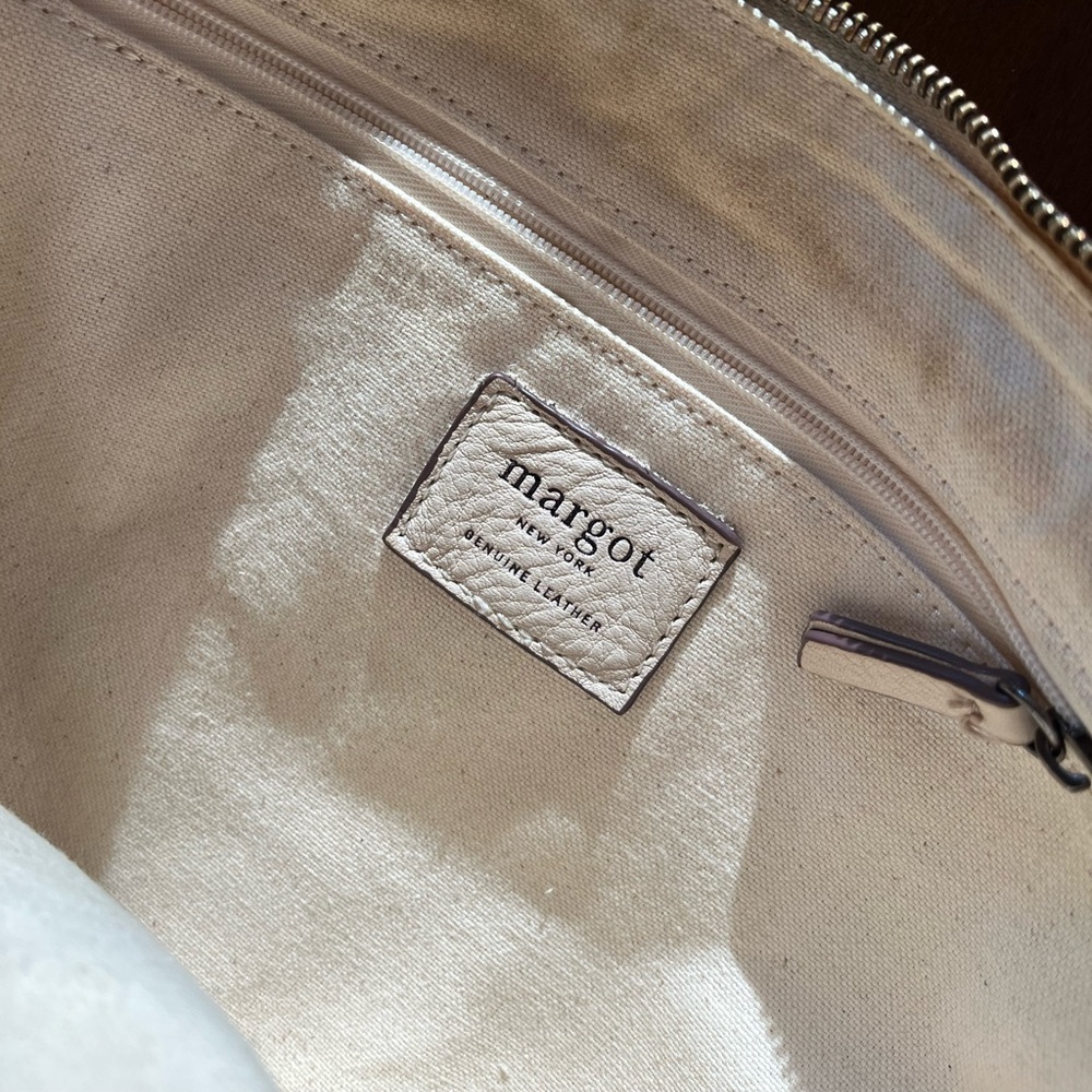 Vintage Margot New York Ivory Leather Purse